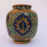 antique iznik palestinian pottery vase