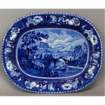 antique staffordshire transferware platter