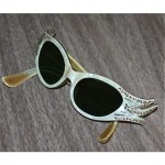 vintage 1950s lucite winged sunglasses