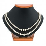 vintage 1958 mikimoto double strand pearl necklace