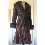 vintage 1960s i magnin lamb and fox fur coat