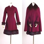 vintage 1960s lilli ann dress and cape set