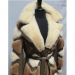 vintage 1960s mink leather patchwork coat