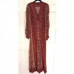 vintage 1970s india cotton gauze maxi dress