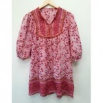 vintage 1970s indian cotton tunic blouse