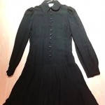 vintage 1973 ossie clark for radley moss crepe dress