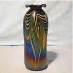 vintage 1974 fellerman art glass vase