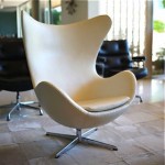 vintage 1976 arne jacobsen by fritz hansen reupholstered leather egg chair