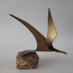 vintage 1981 c jere brass sculpture