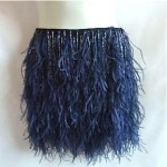 vintage 1990s nwt ostrich feather skirt