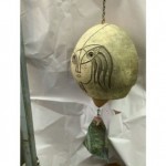 vintage arcosanti ceramic bell