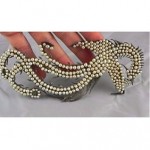 vintage chinese silver pearl hair clip barrette