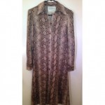 vintage diane von furstenberg snakeskin print shirtdress