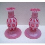 vintage fenton candle holders