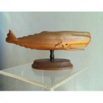 vintage folk art whale carving