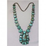 vintage gerald mitchell navajo turquoise necklace