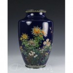 vintage japanese cloisonne vase