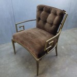 vintage mastercraft brass chair