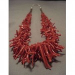 vintage navajo coral necklace