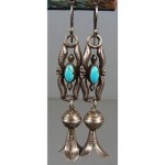 vintage navajo sterling turquoise earrings