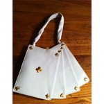 vintage novelty french playing cards purse