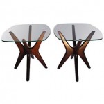 vintage pair adrian pearsall craft associates end tables