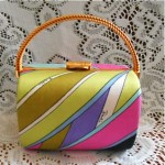 vintage pucci silk handbag