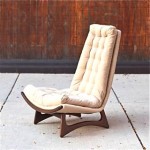 vintage restored adiran pearsall for craft associates chair