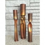 vintage roy markusen brutalist candlesticks