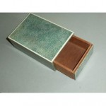 vintage shagreen box with secret drawer