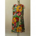 vintage tanner silk floral dress