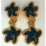 vintage trifari starfish earrings