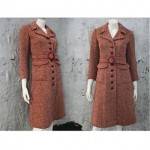 vintage tweed wool coat