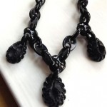 vintage whitby jet necklace