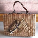 vintage wicker handbag