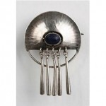 vintage theodore farhner lapis sterling brooch