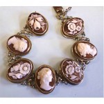 antique 1890s cameo bracelet