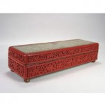 antique 1900s chinese carved cinnabar box