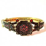 antique 19th century garnet bracelet