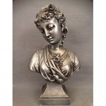 antique 19th century spelter bust