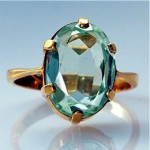 antique art deco chrysoberyl ring