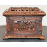 antique chinese sandalwood jewelry box