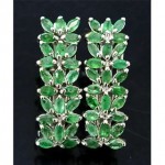 pre-owned emerald earrings