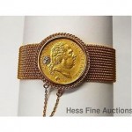 vintage 18k french made convertible coin bracelet