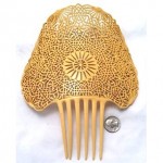 vintage 1920s celluloid hair comb