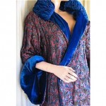 vintage 1920s velvet and metallic lame opera coat