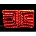 vintage 1940s telephone cord clutch