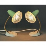 vintage 1950s bedside lamps