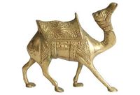 vintage 1950s solid brass camel