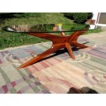 vintage 1960s adrian pearsell walnut coffee table